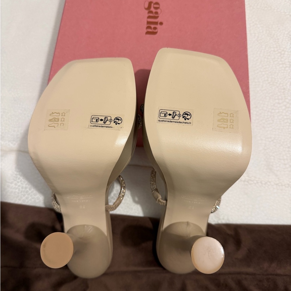 Cult Gaia Tan Platform Heels - Picture 4 of 5